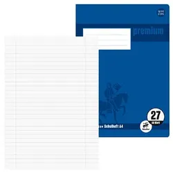 Staufen® Schulheft Premium Lineatur 27 liniert DIN A4 Innen- und Außenrand, 16 Blatt