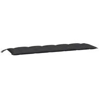 VidaXL Gartenbank-Auflage Schwarz 180x50x7 cm Oxford-Gewebe