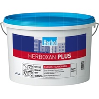 HERBOL Herboxan Plus 12.5 Liter WEISS TUCHMATT Fassadenfarbe Silikonharzfarbe