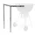 BBQ-Toro Beistelltisch Ø 57 cm Edelstahl silber