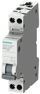 Siemens 5SV6016-6KK32 Brandschutzschalter-LS-Kombi 230V, 6kA, 1+N, B, 32A Kompakt (1TE) 5SV60166KK32