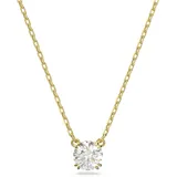 Swarovski Constella pendant, Round cut, White, Gold-tone plated