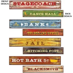 Wilder Westen Zeichen Stadt