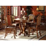 Set 4x Stuhl Echtes Holz Polster Sitz Esszimmer Garnitur Esszimmer Stühle Barock
