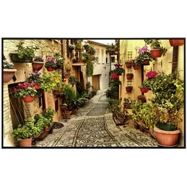 Papermoon Gasse in Spello Umbrien 600 W bunt