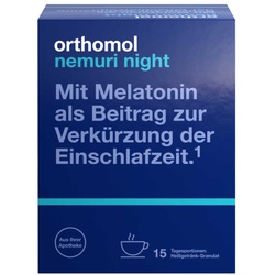 Orthomol Nemuri night Heißgetränk-Granulat 15er-Packung