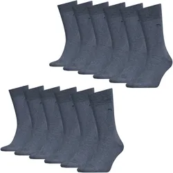 Business Socken 6 Paar weich Herren - Classic Socks BLAU 47/49