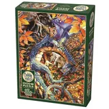 Brainbox Puzzle COBBLE HILL PUZZLES - Saphirdrache 1000 Teile, 1000 Puzzleteile