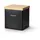 Continenta Vorratsdose rechteckig schwarz 18 x 15,5 x 20,5 cm 0,8 l