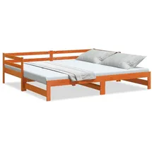 vidaXL Tagesbett 90 x 200 cm Wachsbraun