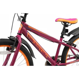 Bikestar Kinderfahrrad Urban Jungle Kinderrad | Berry Orange - Rot