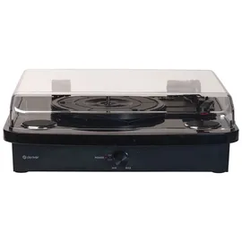 Denver VPL-230B Plattenspieler Bluetooth Light Wood – Retro Schallplattenspieler mit Lautsprecher, USB/SD zum Digitalisieren, 33/45/78 RPM Vinyl Record Player