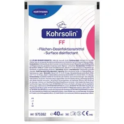 Bode Kohrsolin® FF Flächendesinfektion, formaldehydfreier Kurzzeit-Desinfektionsreiniger, 125 x 40 ml - Dosierbeutel