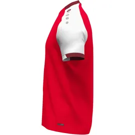 Jako T-Shirt Dynamic Kinder - rot/weiß/dunkelrot 128