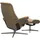 Stressless Relaxsessel STRESSLESS "Sunrise", beige (sand paloma), B:92cm H:105cm T:80cm, Leder PALOMA: PALOMA ist ein durchgefärbtes Semianilin-Möbelleder mit natürlicher Narbung., Sessel, Relaxsessel, mit Hocker, mit Cross Base, Größe S, M & L, Holzakzent Braun