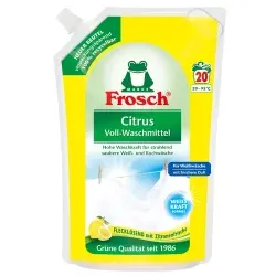 Frosch Citrus Voll-Waschmittel 114880 , 1,8 Liter - Beutel, wiederverschließbar, für ca. 20 Waschladungen