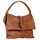 Samantha look Henkeltasche SAMANTHA LOOK, Damen, Gr. B/H/T: 33cm x 26cm x 6cm onesize, braun (cognac), Leder, clean, Taschen, echt Leder, Made in Italy