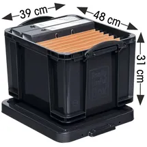 Really Useful Box Aufbewahrungsbox 48 x 39 x 31 cm 1-tlg. schwarz