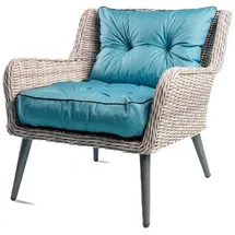 TexDeko Gartenpolster 50 x 50 x 12 cm blau 2-tlg.