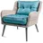 TexDeko Gartenpolster 50 x 50 x 12 cm blau 2-tlg.
