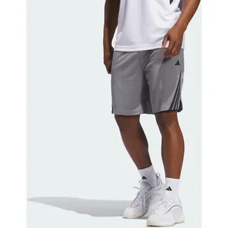 Adidas Legends 3-Streifen Basketball Shorts, Grey Three/Black, S