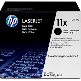 HP 11X schwarz 2er Pack (Q6511XD)