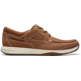 CLARKS Herren Sailview Lace, Hellbraunes Nubuk, 42.5 EU