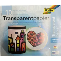 Folia Transparentpapier farbsortiert 42 g/qm 10 Blatt