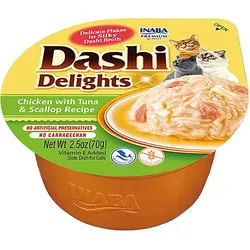INABA CAT Dashi Delights Huhn Thunfisch und Muscheln 70g Katzenleckerli