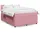 vidaXL Boxspringbett mit Matratze Rosa 140x200 cm Samt