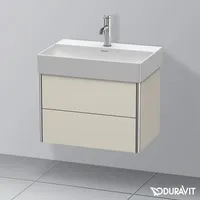 Duravit XSquare Waschtischunterschrank, 2 Auszüge, XS416709191,