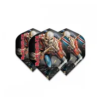 WINMAU Rock Legends Iron Maiden Trooper Rhino Extra Thick Dart Flights - 1 Satz pro Packung (Insgesamt 3 Flüge)