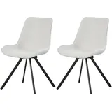 xonox.home Drehstuhl Emilia Webstoff creme 2er Set