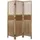 Homestyle4u Paravent Braun Holz