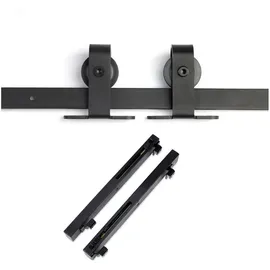 SO-Tech Schiebetüren Set Lounge-2 Ausführung Soft-Close Schwarz