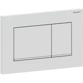 Geberit Sigma30 Betätigungsplatte für 2-Mengen-Spülung weiß matt lackiert/hochglanz-verchromt 115.883.JT.1