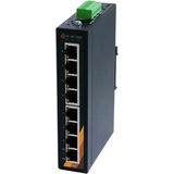Exsys GmbH 8-Port Industrie Ethernet Switch -8*10/100Tx (8 Ports), Netzwerk Switch