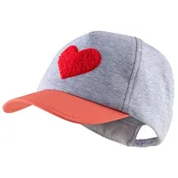 Sterntaler Basecap Herz silber melange, 53 cm