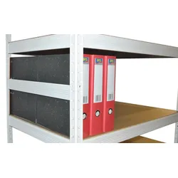 Biedrax Begrenzung für Regale 35 cm, weiss