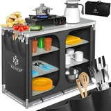 Kesser Campingschrank Campingküche Grau