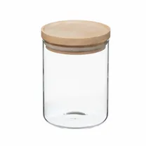 5 five simply smart Einmachglas Holzdeckel Hermet 600 ml 5 St.