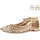 Gioseppo Damen Ballerinas mit feiner Spitze, Blau, Schwarz, 38 EU