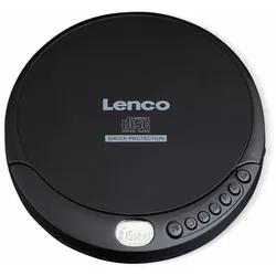 LENCO Portabler CD-Player CD-200BK, schwarz
