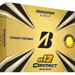 Packung mit 12 Golfbällen Bridgestone E12 Contact gelb EINHEITSGRÖSSE