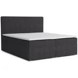 Deine Möbel 24 Boxspringbett LOFT IV 200 x 200 cm H4 Grau