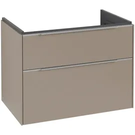 Villeroy & Boch Waschbeckenunterschrank 2 Auszüge 77,2 x 47,8 x 57,6 cm Taupe
