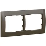 Legrand 771202 2-fach waagerecht Galea dark bronze