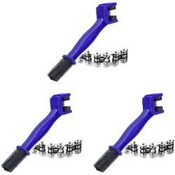 3er-Set Reinigungsbürste Motorradkette Zaddox blau