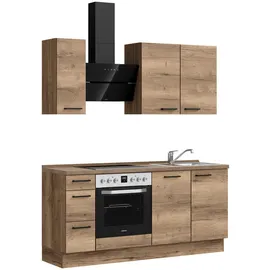 Nobilia Küchenzeile Structura II 180 cm braun