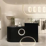 360Home Ladentheke Empfangstheke Empfangstisch Rechts 100*50cm